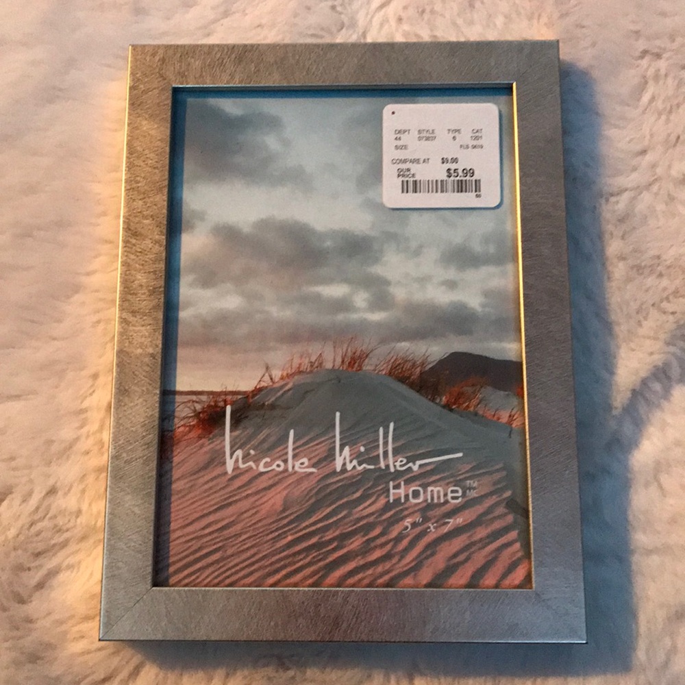 Silver photo frame